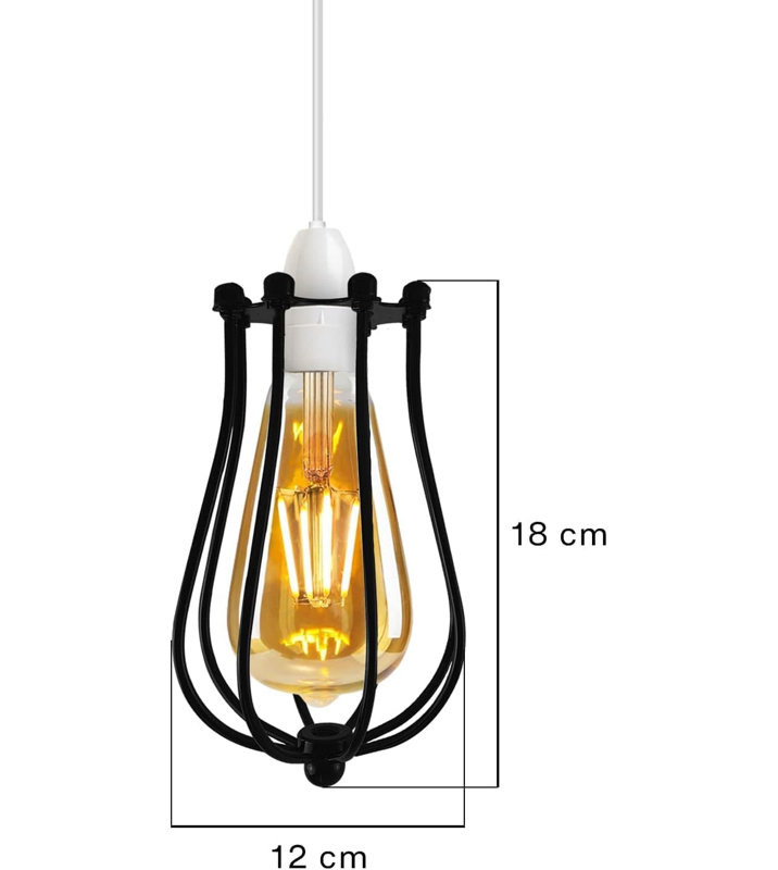 18cm H Metal Novelty Lamp Shade, Chrome
