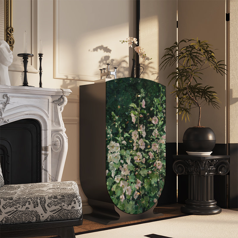 Armoire de décoration rétro française, Noir
