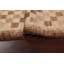 Tapis beige / brun en laine noué à la main de conception unique 3 pi 11 po x 6 pi New Age