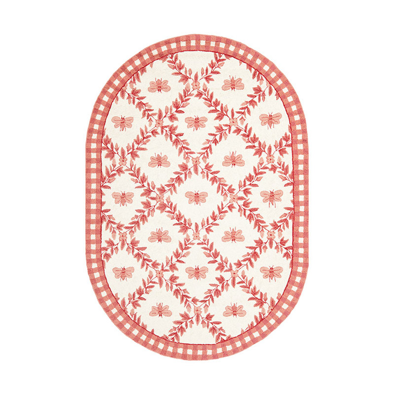 Wool Rug, Oval 4'6" x 6'6"