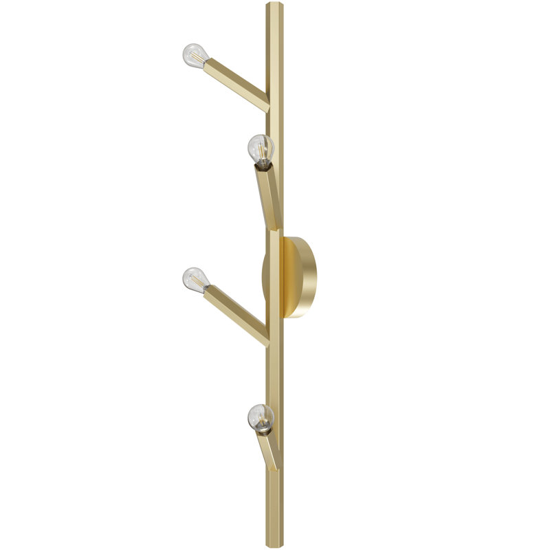 Oaks Wallchiere, Brushed Brass