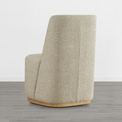 Geelt Upholstered Dining Chairs with Casters