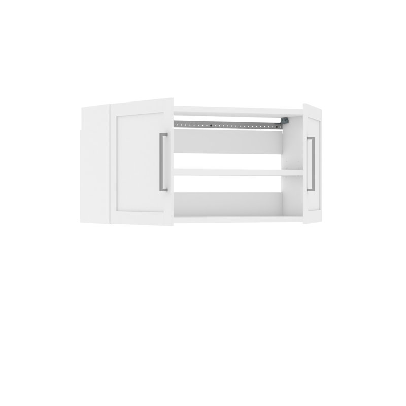 Garage Core Upper Cabinet & Doors In White