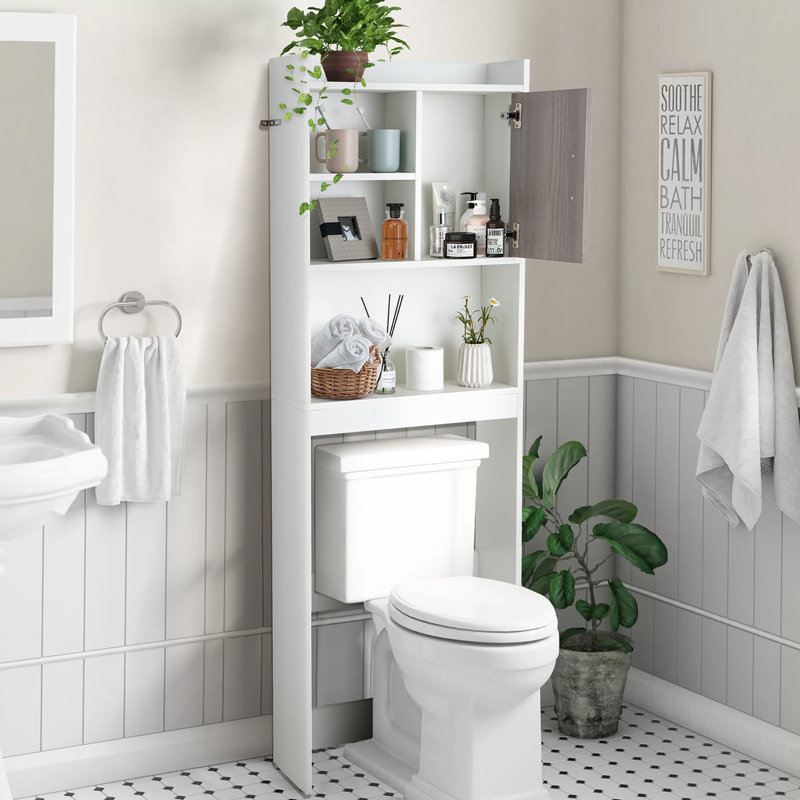 Rangement autoportant au-dessus de la toilette