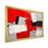 «Red and Grey Kinetic Energy II», impression murale minimaliste