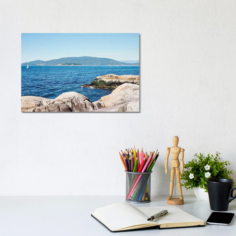 Icy Blue Lakes II by Gail Peck - Wrapped Canvas Print, 20.32 cm H x 30.48 cm W