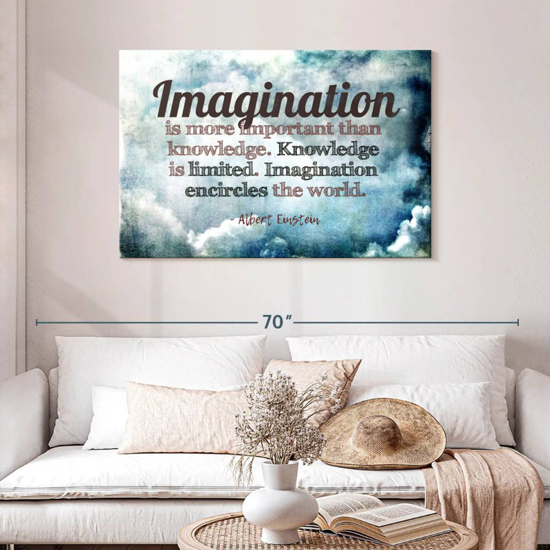 Tergel Albert Einstein's Quote, 30" H x 45" W