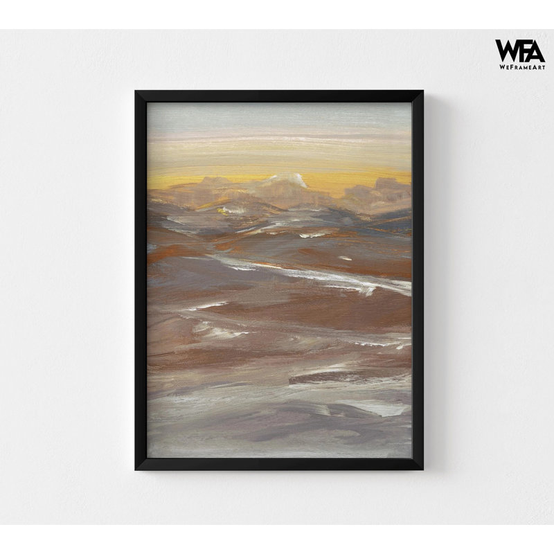 «Scenic Sunrise» par Sally Swatland, décor de lever de soleil abstrait, très grand soleil abstrait, reproduction de peinture, œuvre d'art de la chambre des maîtres