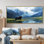 Ours dans la vallée de la montagne II - ours, art mural