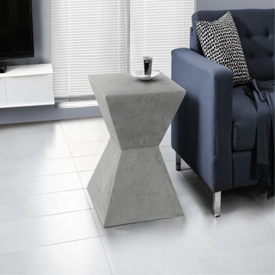 Table d'appoint, h 25 po, intérieur ou extérieur, table d'appoint, table de bout, table de chevet, chambre à coucher, salon, contemporain, moderne
