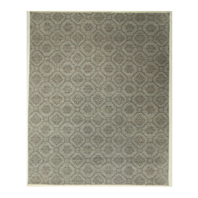 Hand Knotted Geometric Rug