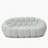 Bubble Modular Sofa Loveseat Light-Grey