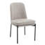 Chaise de salle à manger moderne à dossier courbé avec base en métal, chaise d'appoint rembourrée pour salle à manger, bureau à domicile-2053003720