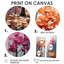 Orange, rose, Neo Primal Forest Collage - Art mural traditionnel-537192877-537192879-537192917
