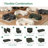 Abramson Upholstered Sleeper Sectional Sofa Bed With Ottoman   -117494733