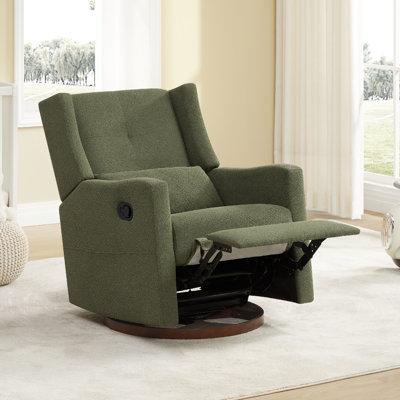 Drenna Tufted Upholstery Manual Swivel Glider Recliner