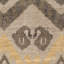 Tapis ikat en laine / coton noué à la main Nesika en brun / or / beige-1257632840