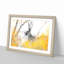 Alert Hare In The Meadow In Abstract - Single Picture Frame Painting-55547625-55547626