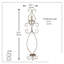 Applique bougie Fleur De Lis, 23 po-1381377222