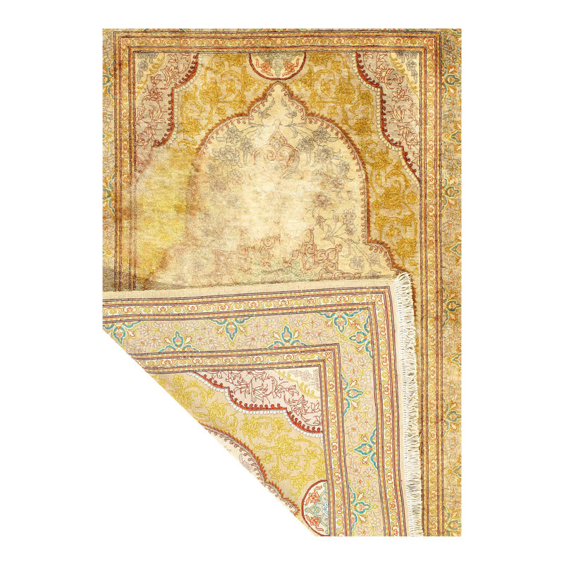 Melakai Oriental Area Rug in Beige
