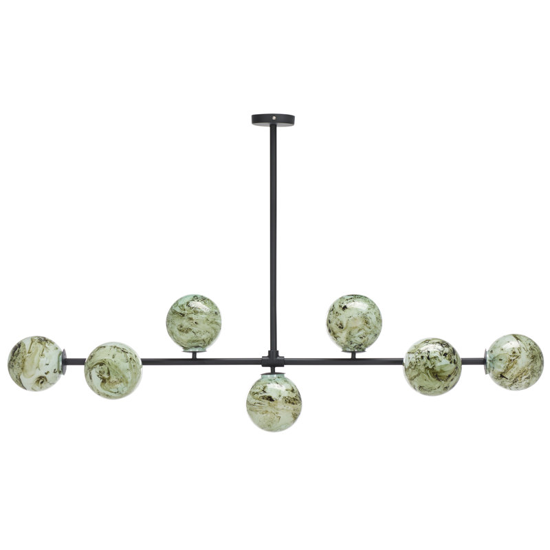 Lustre en fer et verre Melesax