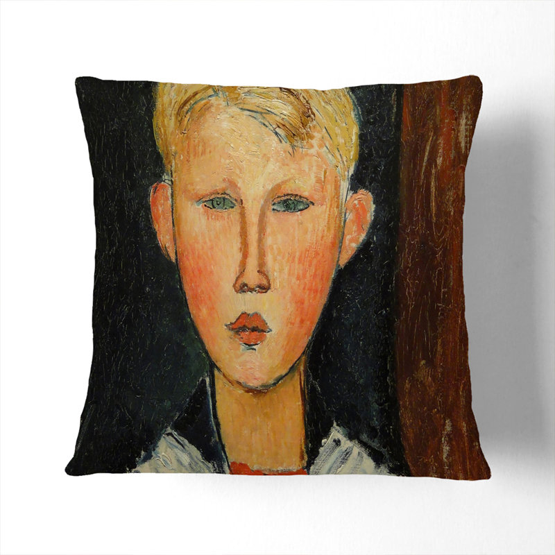 The Blue-Eyed Boy Scatter Cushion, 40cm H x 40cm W x 15cm D
