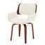 Fauteuils pivotants rembourrés en similicuir Aura-2073991967