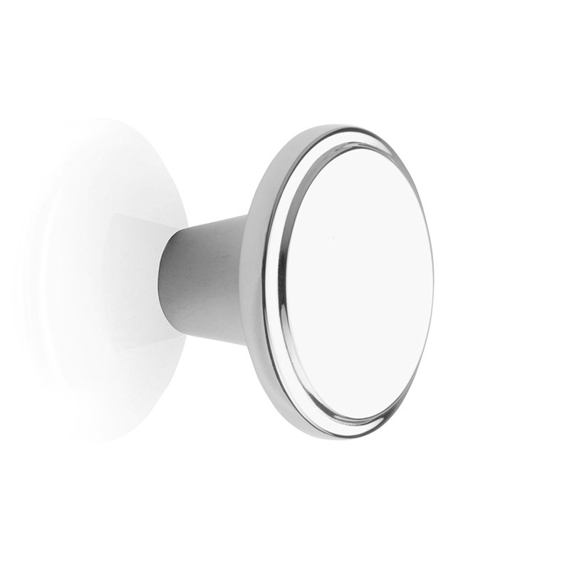 Conwy Round Knob, Bright Chrome, 1.38" H x 1.37" W x 1.37" D