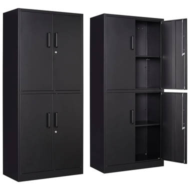 Inbox Zero Lakendric 35.4'' Wide 2 - Shelf Storage Cabinet