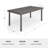 Martha Stewart 71" Outdoor Rattan Wicker Patio Table with Engineered Wood Top-109713862