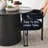 5-Piece Round Dining Set with Velvet Chairs-2099275671