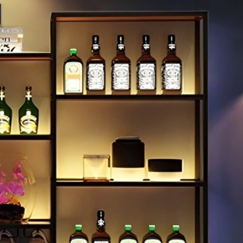 Simple multi-layer wall-mounted wine rack, 47.2" H x 78.7" W x 7.8" D