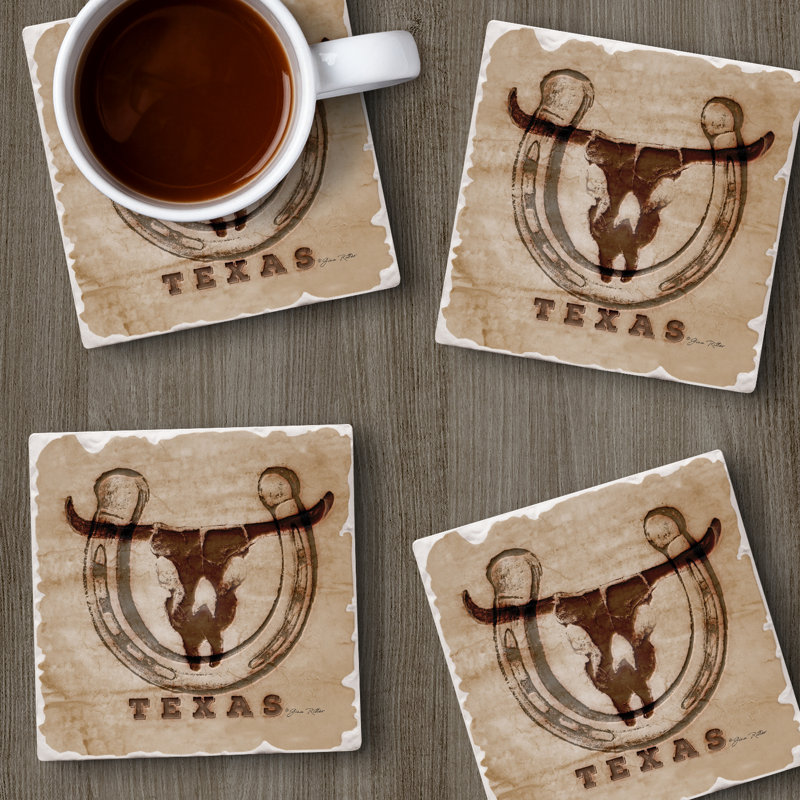 Ensemble de sous-verres Loon Peak® Western Skull