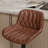 Swivel Adjustable Height Faux Leather Upholstered Bar & Counter Stool-1901148461