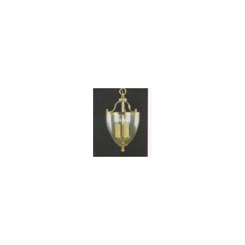 Apodaca 3 - Light Brass/Polished Bowl Pendant