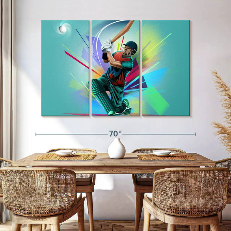 Sireci Cricket Player, 24" H x 38" W