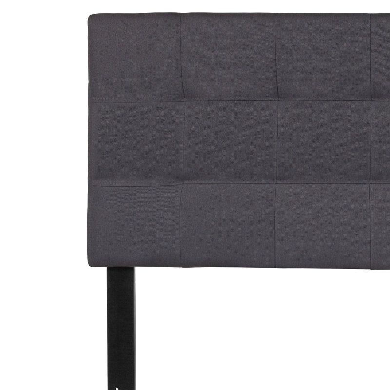 Ciriaca Quilted Tufted Upholstered Headboard, Dark Gray, Full