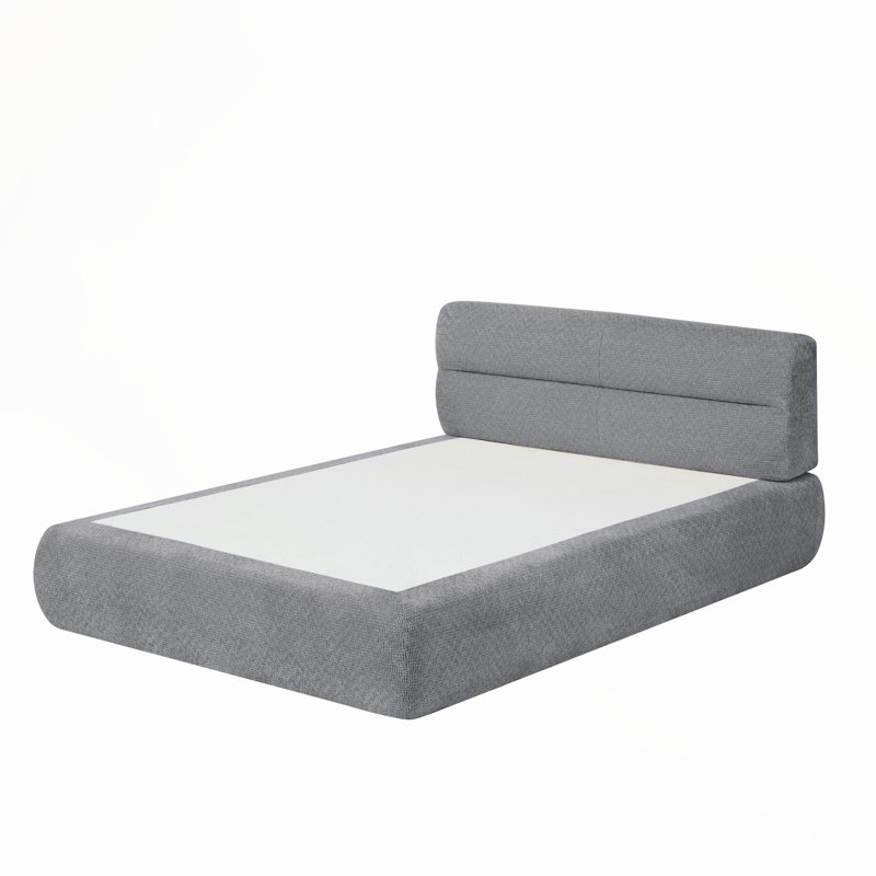 Lit compressible en chenille pour salon, appartement, Gris
