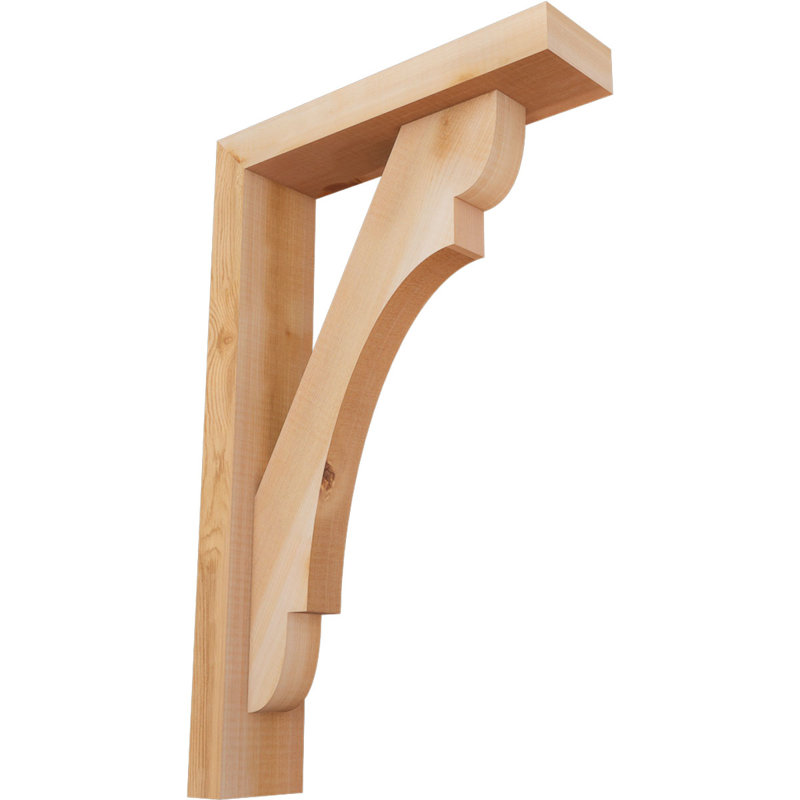 Support de bloc olympique avec entretoise décalée, 22 x 14, Cèdre rouge occidental de l 3 1/2 po (lisse)