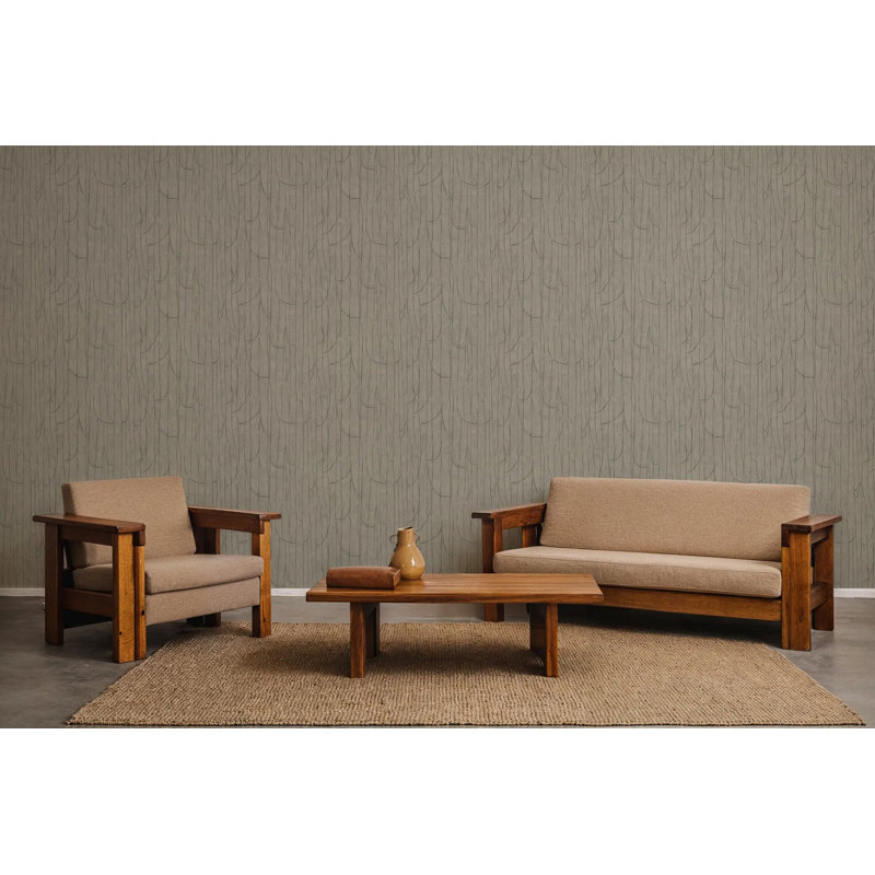 Lingering Lines - Papier peint, Tapis vert, Peler et coller