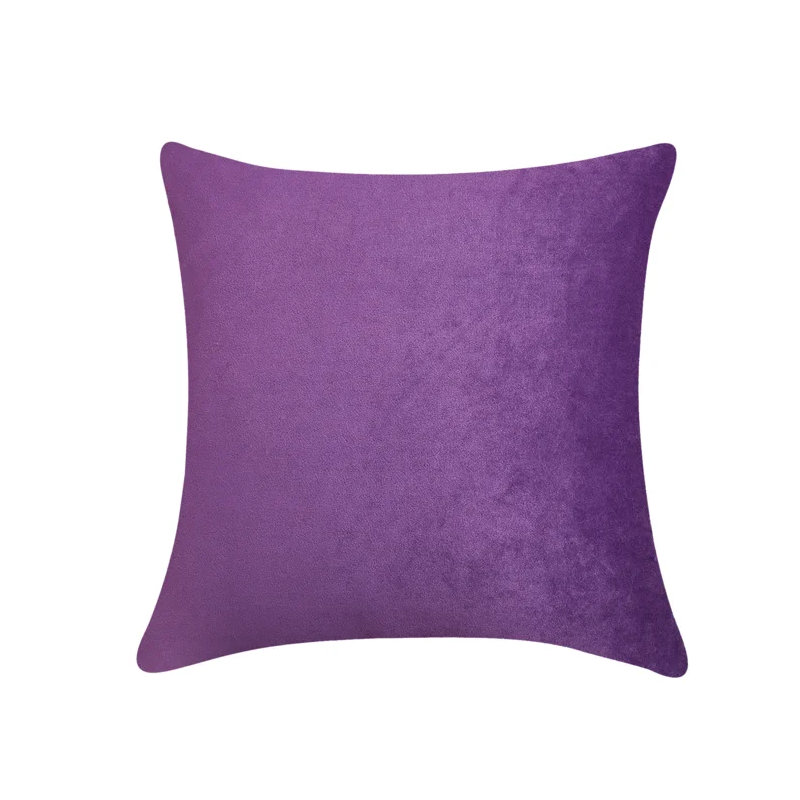 Housse de coussin carré en velours , Violet