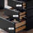 Exquisite Black 3-drawer Computer Desk 62.99in