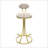 2PCS S-Shaped Stripe Stools With Metal Legs-945007874