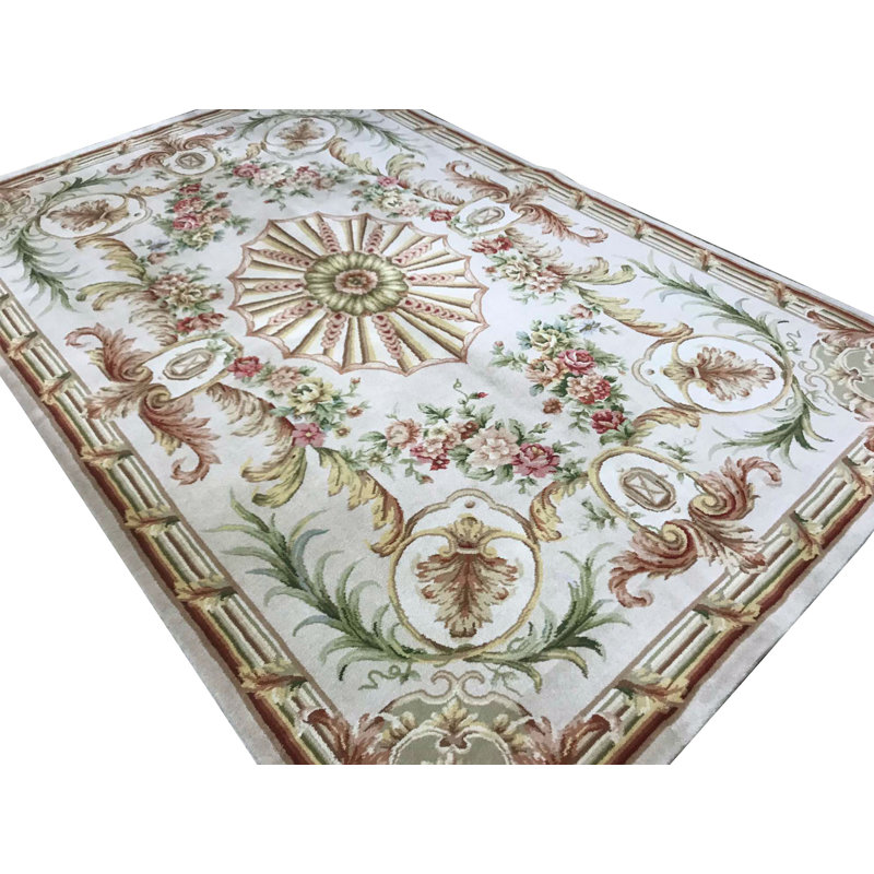 Savonnerie Wool Oriental Indoor Rug