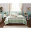 Ensemble de courtepointe en coton percale 6 pièces avec coussins pour lit double / grand
