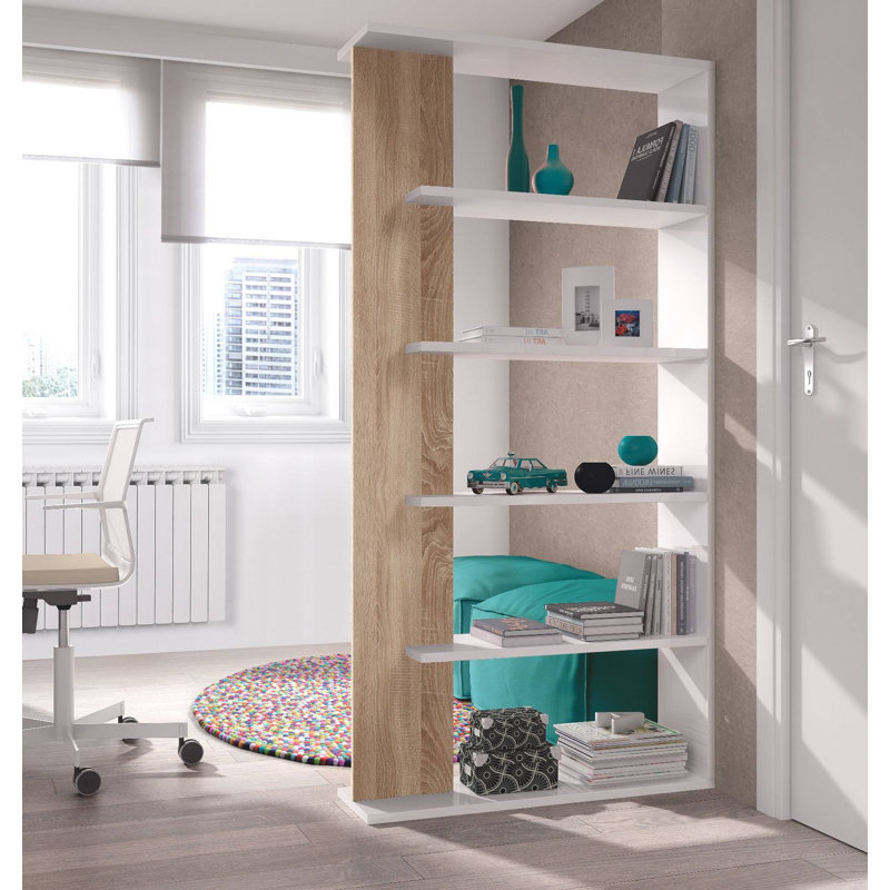 Columbia Bookcase, White/Oak Laminate
