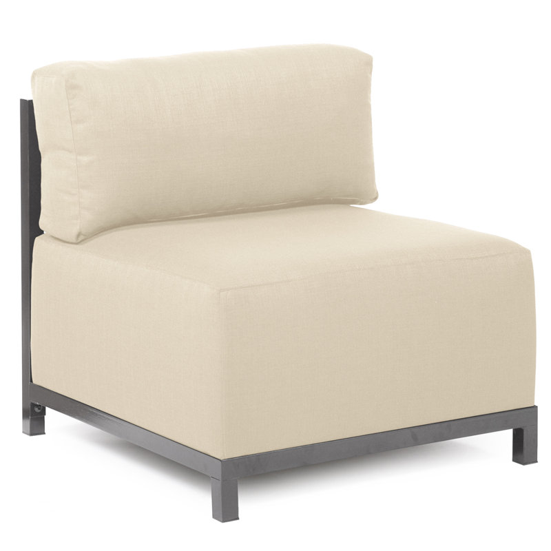 Woodsen Upholstered Slipper Chair, Polyester - Sterling Charcoal, Titanium