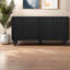Buffets et buffets modernes noirs avec rangement en bois pour la cuisine