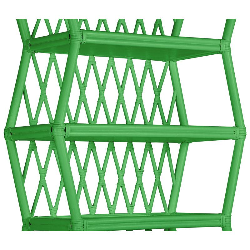 Hollywood Etagere Bookcase, Bright Green