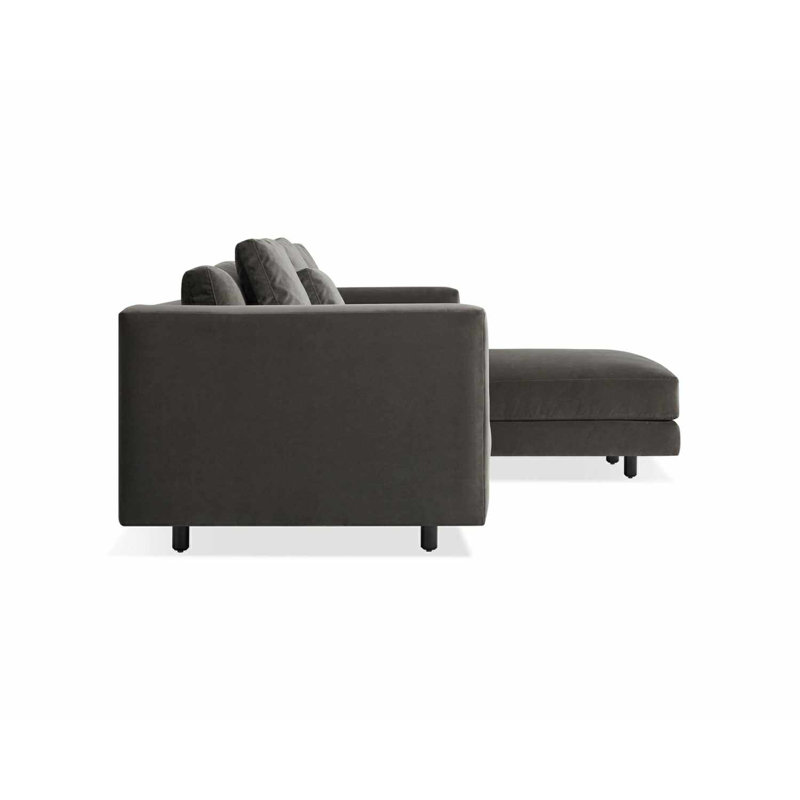 Hands Down Chaise Sectional, Landa Stone, Right Hand Facing
